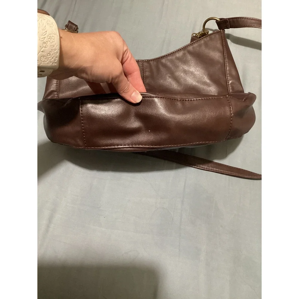 Frye and Co Brown Hobo Bag Purse Crossbody Shoulder Bag Everyday Casual
